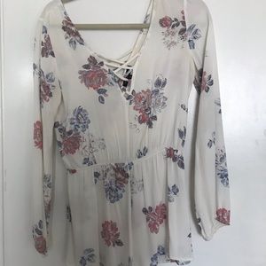 Kendall & Kylie white floral romper